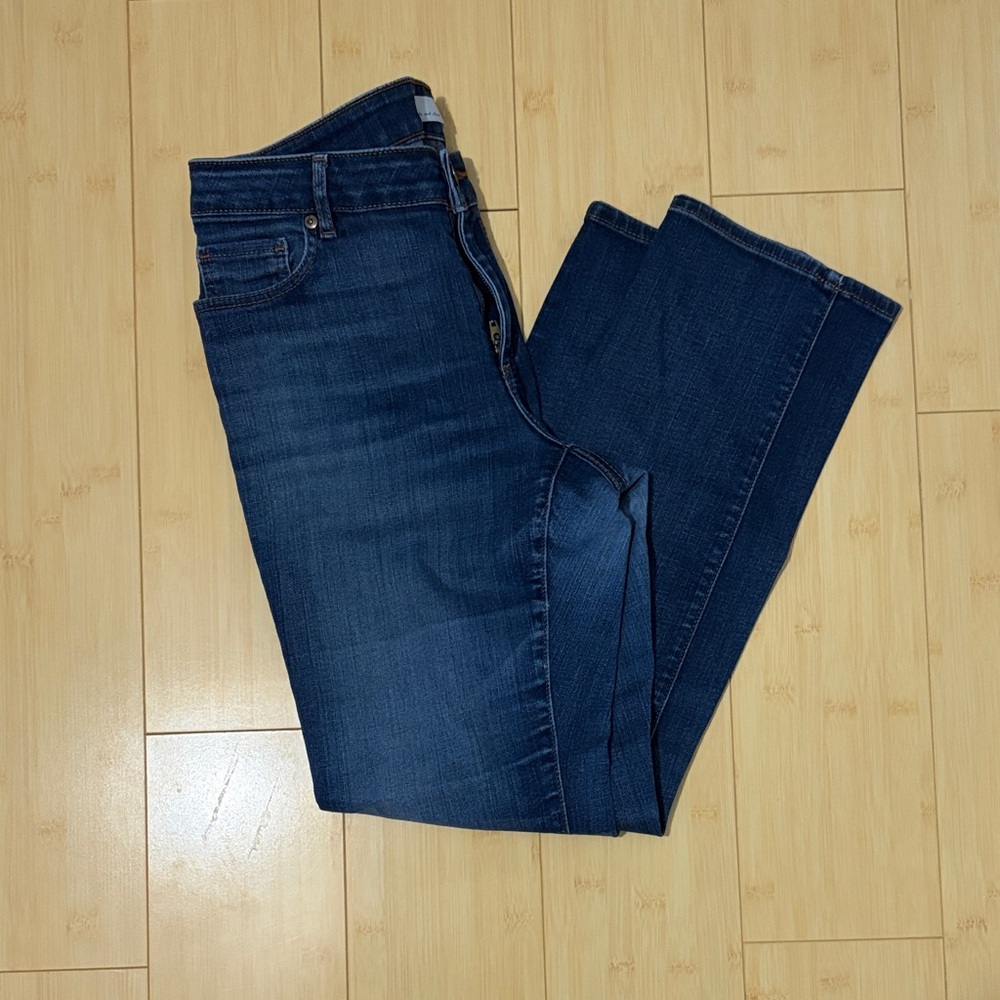 Loft Blue Curvy Straight Jeans